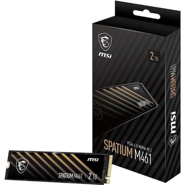 [SPATIUM M461 2TB] MSI 2TB SSD SPATIUM M461 PCIe 4.0 NVMe M.2 Solid State Drive, 5 Years Warranty