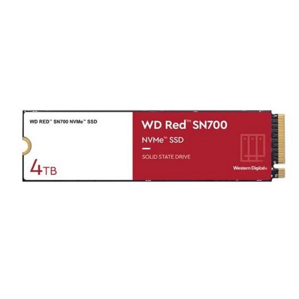 [WDS400T1R0C] Western Digital Red SN700 4TB M.2 NVMe NAS SSD 3400MB/s 3100MB/s R/W 5100TBW