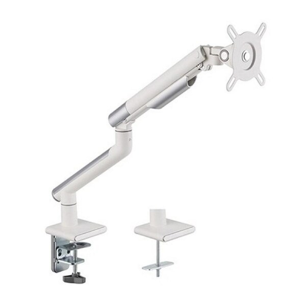 [LDT49-C012-W] Brateck Single Monitor Premium Slim Aluminum Spring-Assisted Monitor Arm - White