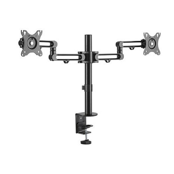 [LDT30-C024] Brateck Dual Monitor Premium Aluminum Articulating Monitor Arm Fit Most 17"-32"