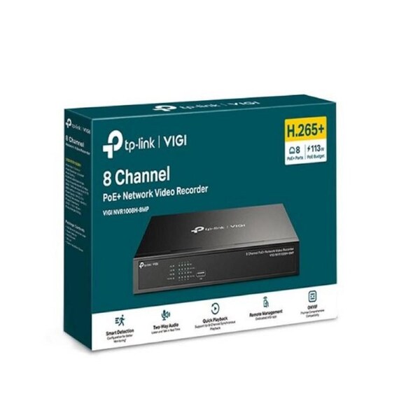 [VIGI NVR1008H-8MP] 8 Channel PoE Network Video Recorder