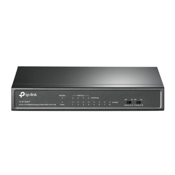 [TL-SF1008LP] 8 Port 10/100Mbps Desktop Switch with 4 Port PoE Up to 41W