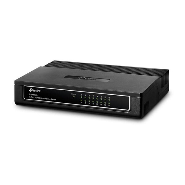 [TL-SF1016D] 16-Port 10/100Mbps Desktop Switch Wall-Mountable 3.2Gbps
