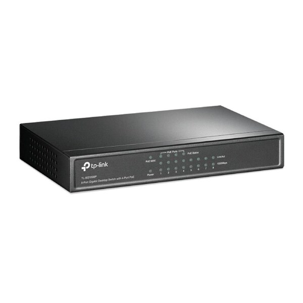 [TL-SG1008P] 8-Port Gigabit Desktop Unmanaged Switch with 4-Port PoE