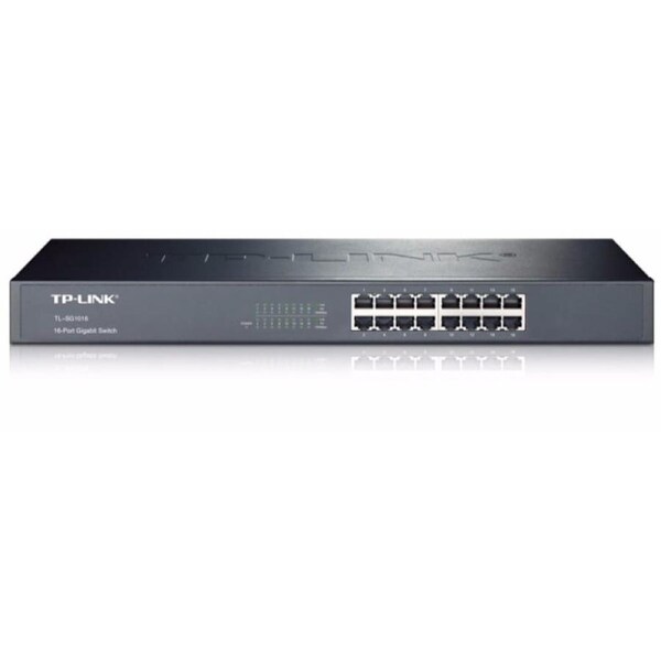 [TL-SG1016] 16 Port 1000 Mbps Switch Hub Rack Mounting Bracket Included
