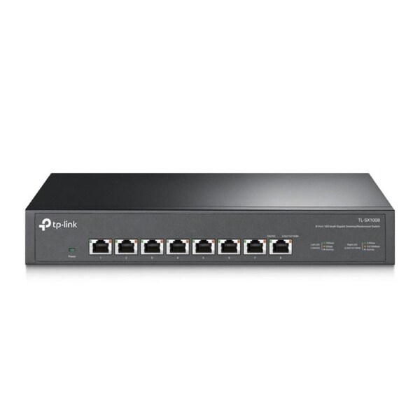 [TL-SX1008] 8-Port 10G Desktop/Rackmount Switch, 160 Gbps, Intelligent Fan
