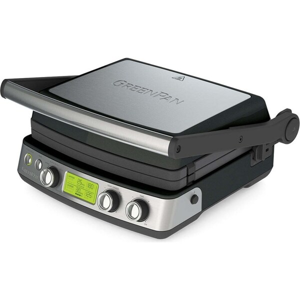 GreenPan Elite Electric Black Contact Grill 230V 2200W Home Kitchen Cookware