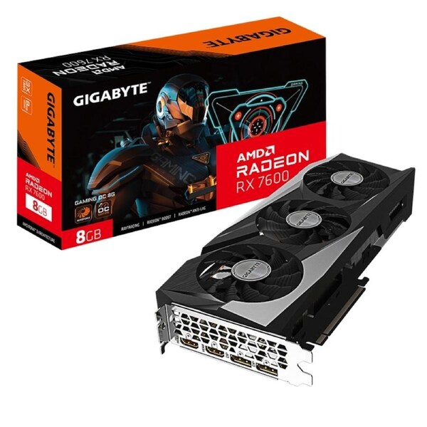 [GV-R76GAMING OC-8GD 1.0] Gigabyte RX 7600 Gaming OC 8GD 1.0 Video Card, PCI E 4.0, 2755MHz Core Clock