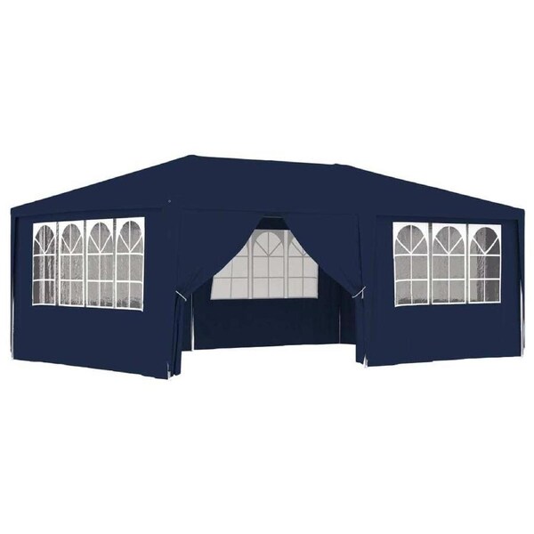 Professional Party Tent with Side Walls 4x6 m Blue 90 g/mÂ² Event Canopy Gazebo