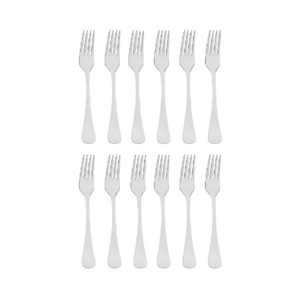 Tablekraft Elite Stainless Steel Dessert Forks - Set 12
