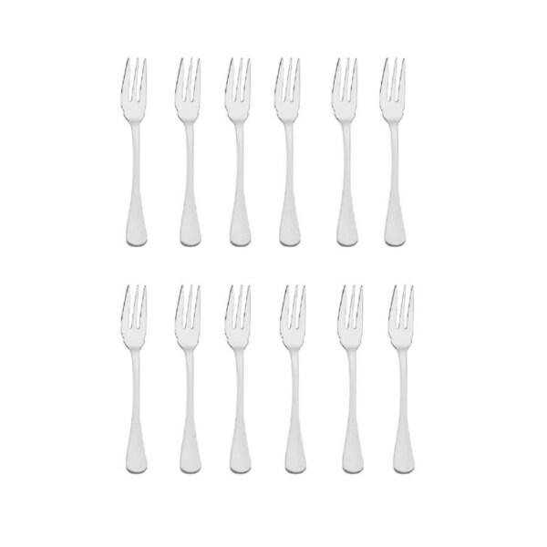 Tablekraft Elite Stainless Steel Cake Forks - Set 12