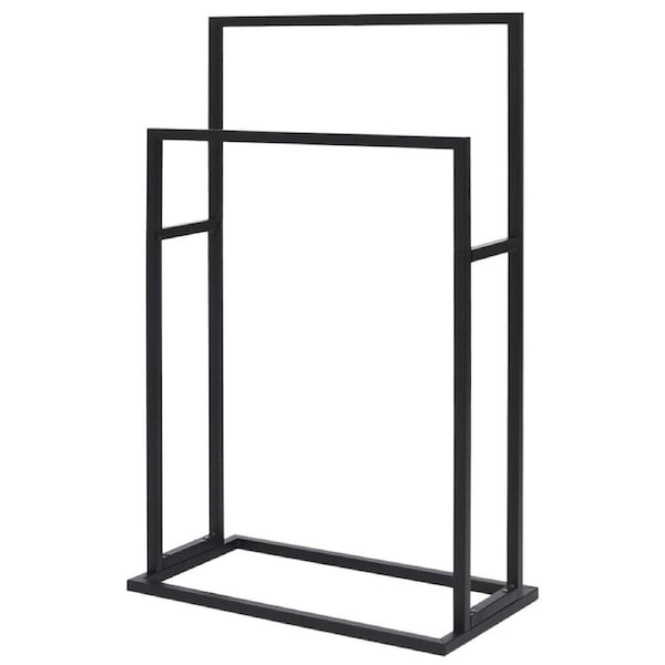 Metal Bathroom Towel Rack Ladder Holder Freestanding Shower Storage Drying Bars