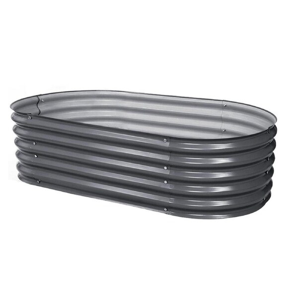 Garden Bed Galvanised Raised Steel Instant Planter Box Flowers Herb Container