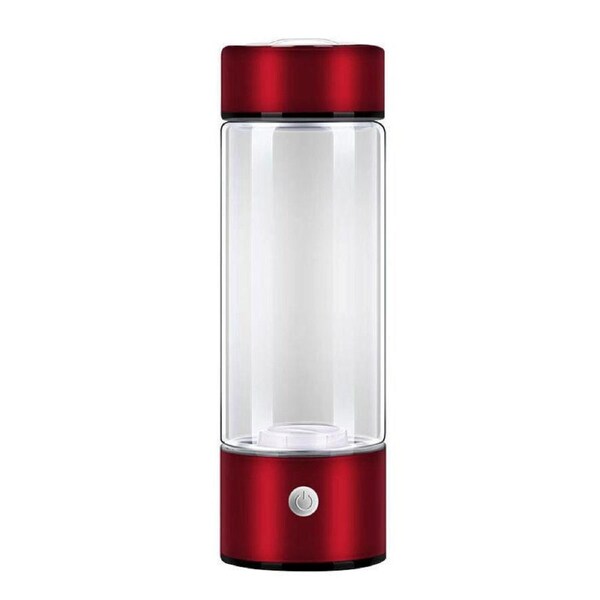 Nevenka Hydrogen Water Bottle Generator with SPE PEM Technology Improve Water in 3 Minutes for Home Office and Travel-Red