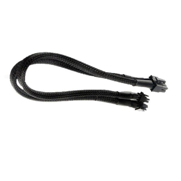 Dual Mini 6 Pin to 8 Pin PCI-E Video Card Power Cable Y Splitter 18AWG Mac Pro