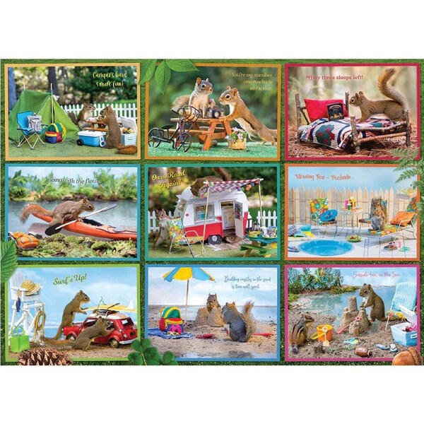 Cobble Hill - Squirrels On Vacation Puzzle 1000pc