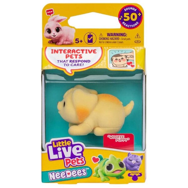 Little Live Pets NeeDees Single Pack Interactive Pet - Woofee Puppy