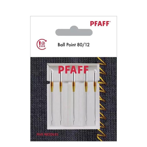 Pfaff Ball Point 80/12 Sewing Machine Needles 5 Pack
