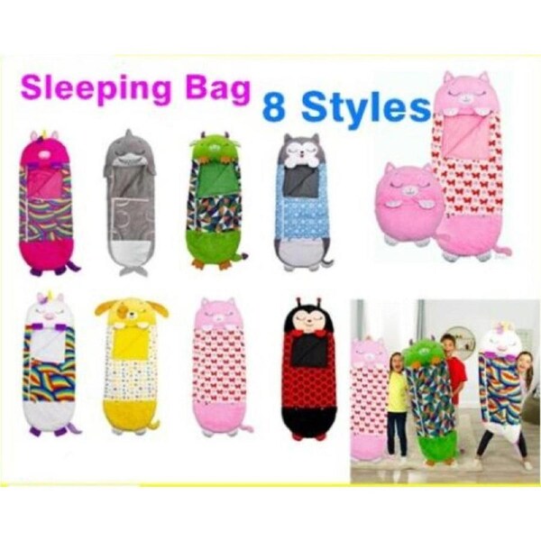2022 Sleeping Bag Happy Nappers Kids Children Blanket Winter fluffy warm Xmas Gift