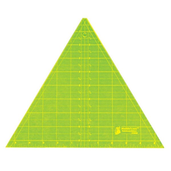 Matildas Own Quilting Template 9.5'' 60 Degree Triangle Ruler