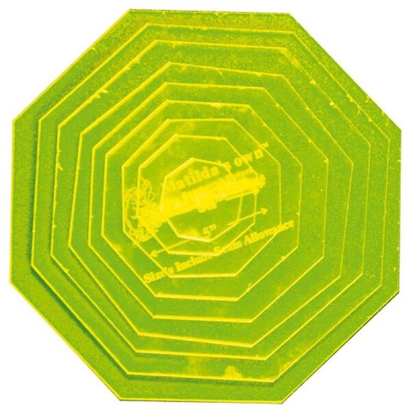 Matildas Own Quilting Patchwork Templates Small Octagon 9 Piece