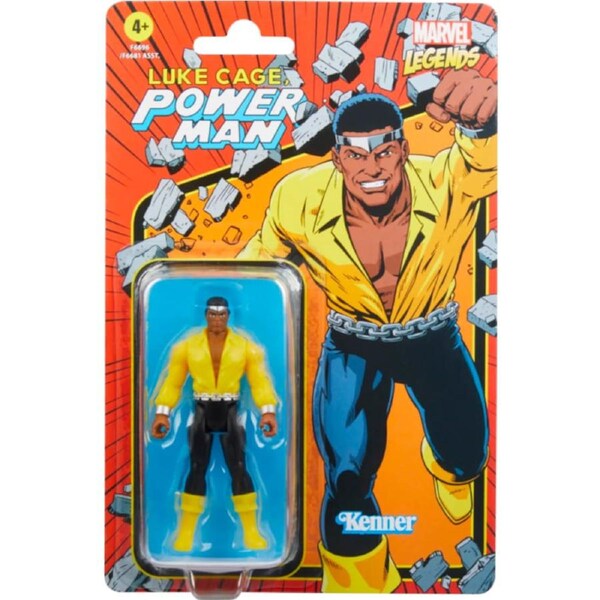 Luke Cage, Power Man - Luke Cage Retro Marvel Legends Kenner 3.75” Action Figure