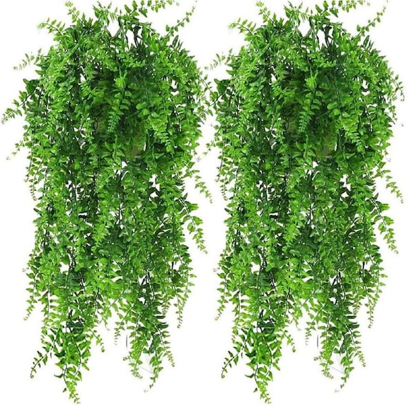 2 Pack 76cm Fake Plants Faux Artificial Eucalyptus Plants Home Garden Window Office Wedding Decoration