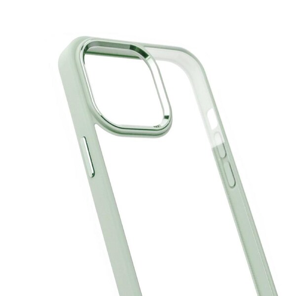 iPhone 13 Pro Compatible Case Cover With Shockproof Metal Camera Lens Protection Clear PC - Mint