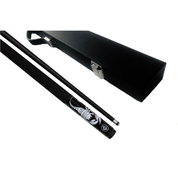 Black Scorpion Graphite Pool Snooker Billiard Cue and Black Cue Case Set