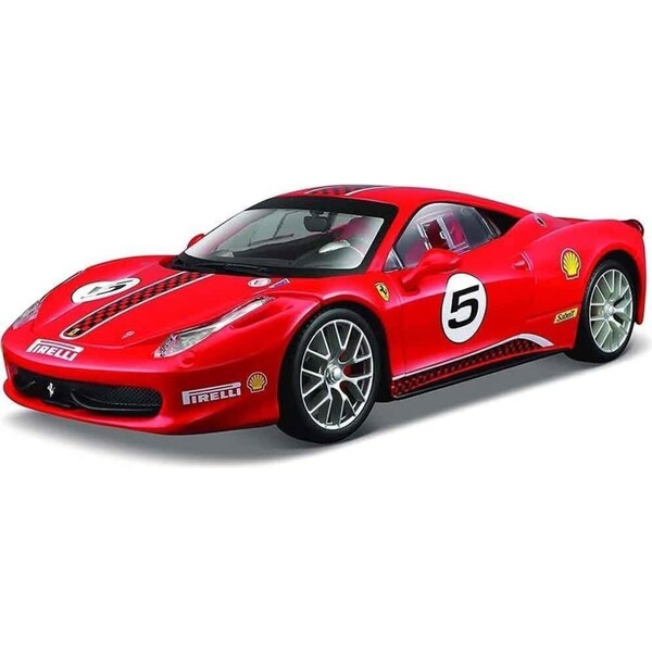 Bburago 1:24 Ferrari 458 Challenge No.5 Diecast Display Model Racing Car 3+
