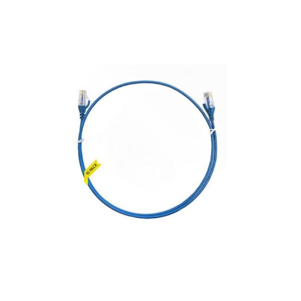 10Pcs 3M Cat 6 Ultra Thin Ethernet Network Cable Blue