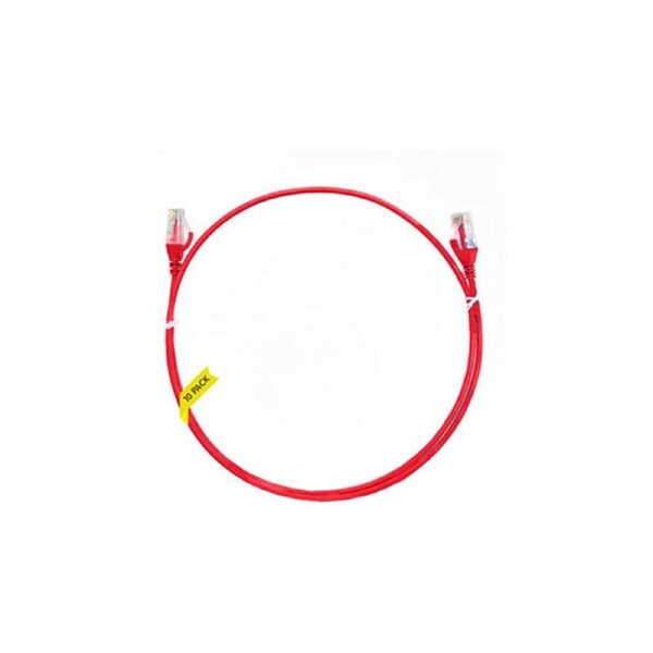 10Pcs 5M Cat 6 Ultra Thin Lszh Ethernet Network Cable Red