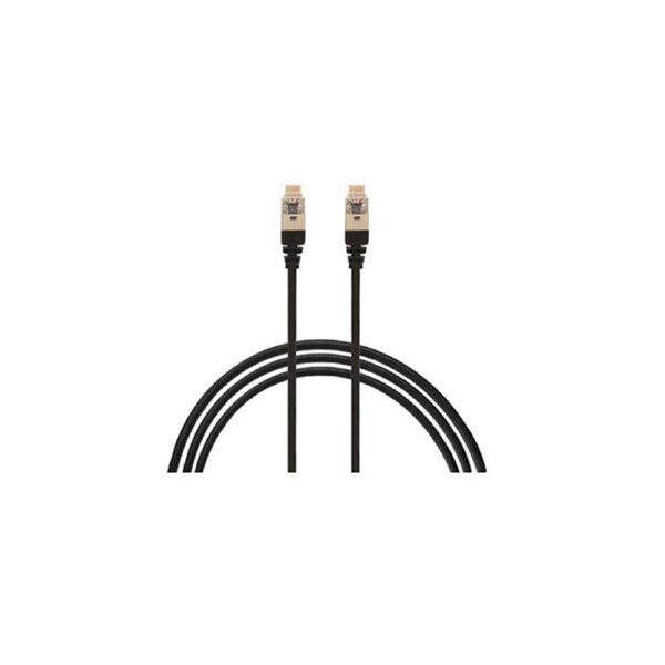 10Pcs 5M Cat 6A Rj45 S Ftp Thin Lszh 30 Awg Network Cable Black