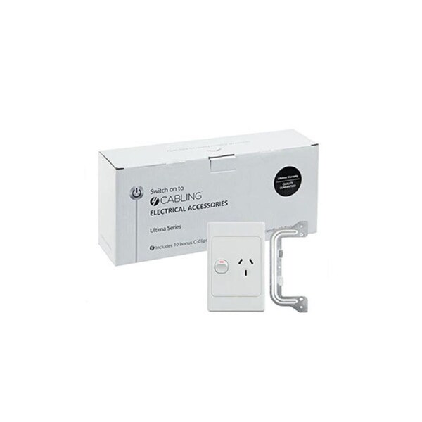 10Pcs Vertical Ultima Single Power Point 250V 10A