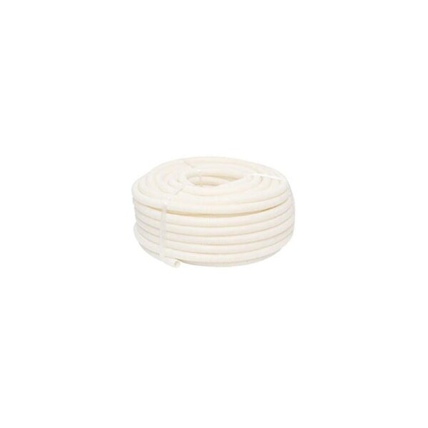 25Mm Corrugated Conduit Medium Duty White 25 Meter Roll