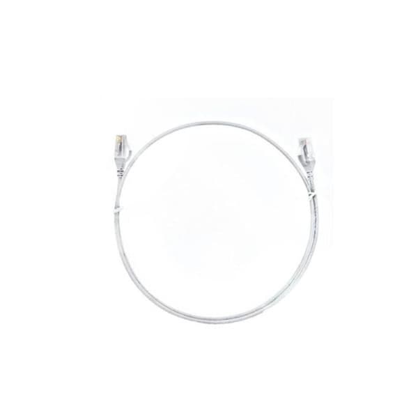 50Pcs 1M Cat 6 Ultra Thin Lszh Ethernet Network Cable White