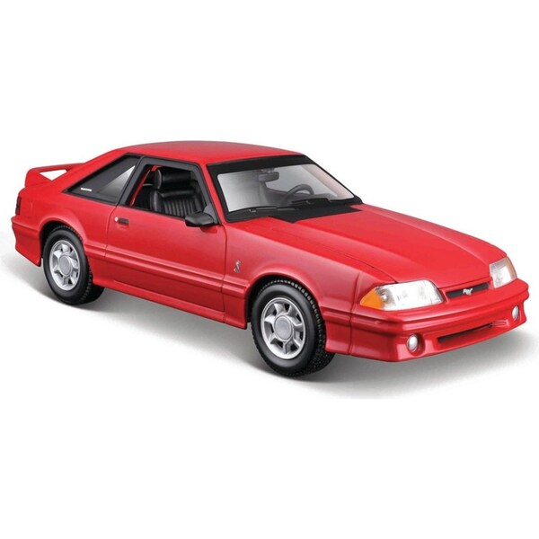 Maisto 1993 Ford Mustang SVT Cobra Diecast Display Model 1:24 Scale Toy Red 3+