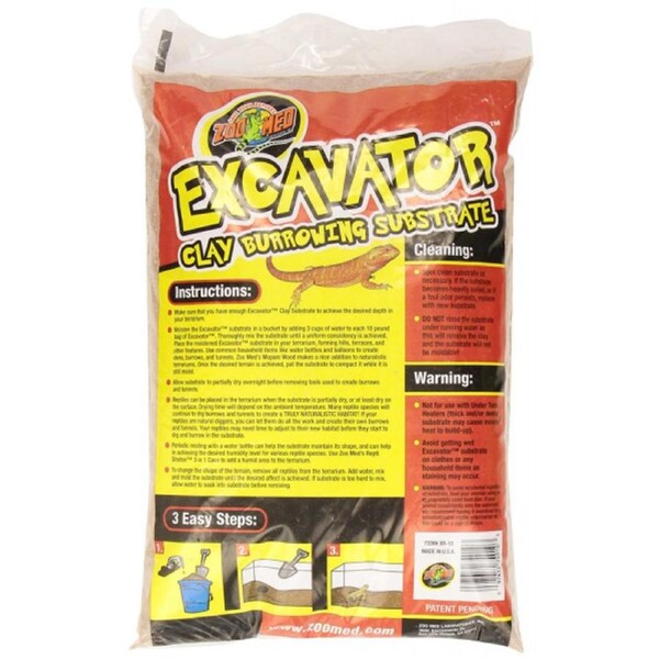 Zoo Med Excavator Clay Burrowing Substrate 9kg (20lb) Bag (XR-20)