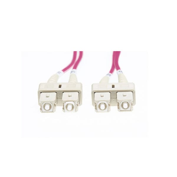 Sc Sc Om4 Multimode Fibre Optic Patch Cable Erika Violet