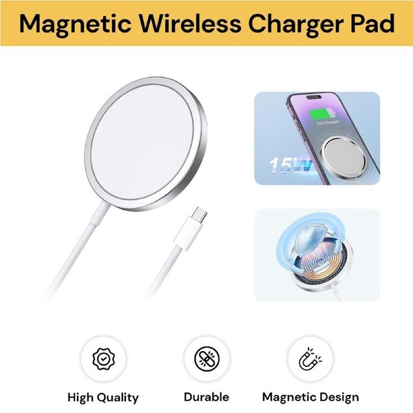 15W Magnetic Wireless Charger Pad