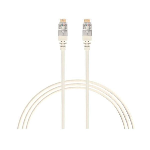Pack Of 50 Cat 6A Rj45 S Ftp Thin Lszh 30 Awg Network Cable White