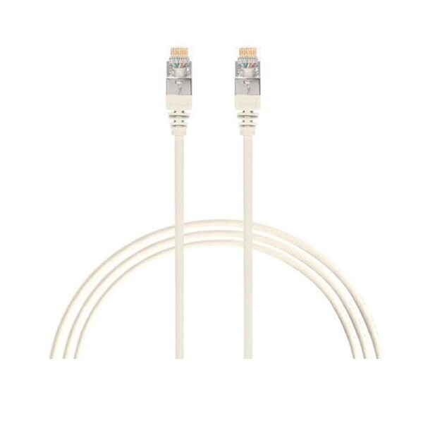 2M Cat 6A Rj45 S Ftp Thin Lszh 30 Awg Pack Of 10 Network Cable White