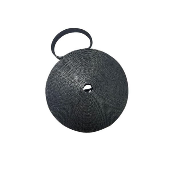Hook And Loop Tape Cable Tie 10M Roll X 15Mm Wide Black