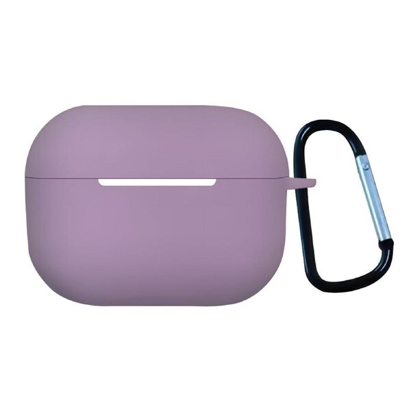 For AirPods Pro 2nd Gen Case, Protective Silicone Cover, Snap Hook, Purple