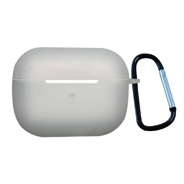 For AirPods Pro 2nd Gen Case, Protective Silicone Cover, Snap Hook, Transparent
