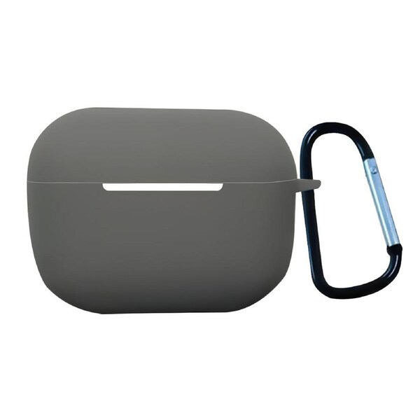 For AirPods Pro 2nd Gen Case, Protective Silicone Cover, Snap Hook, Galaxy Grey