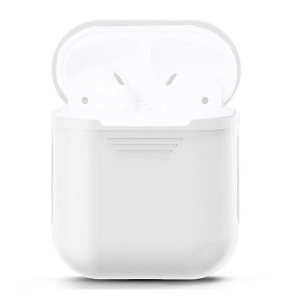 For AirPods 2nd Gen Case, Silicone Protective Cover, White