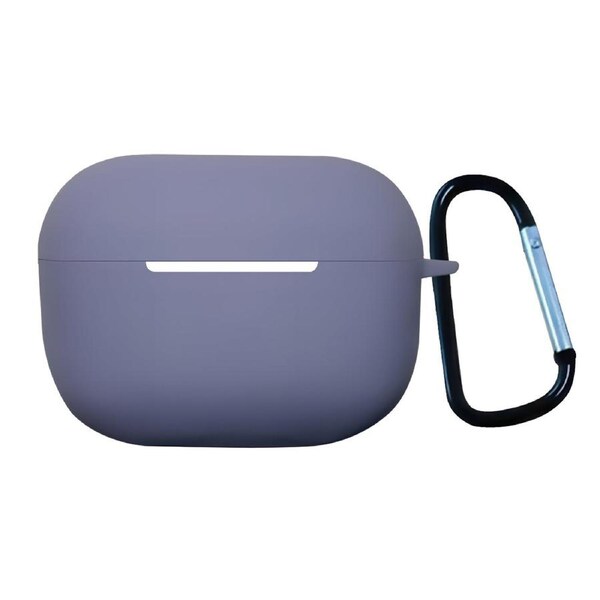 For AirPods Pro 1st Gen Case, Protective Silicone Cover, Snap Hook, Lavender Grey