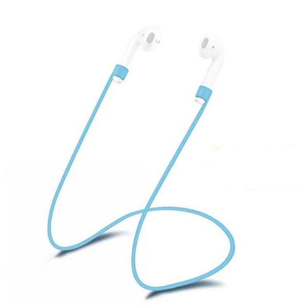 For AirPods 1st Gen Neck Strap, Anti-Lost 60-cm Silicone Cable Line, Blue