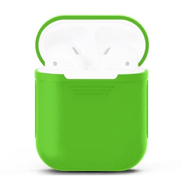 For AirPods 1st Gen Case, Silicone Protective Cover, Green